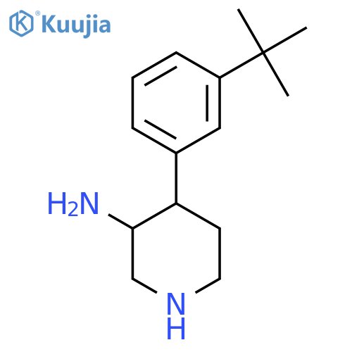 4-(3-Tert-butylphenyl)piperidin-3-amine structure