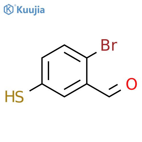 Benzaldehyde, 2-bromo-5-mercapto- structure