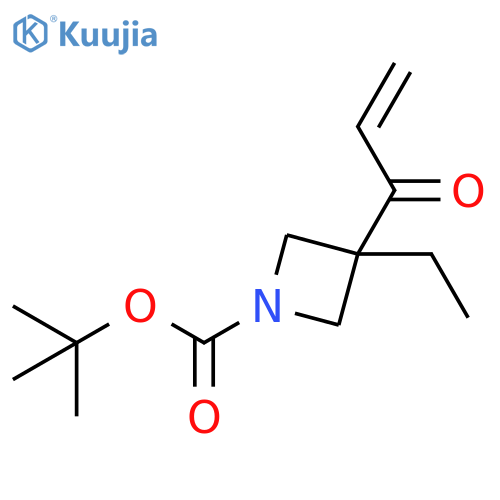 tert-butyl 3-ethyl-3-prop-2-enoyl-azetidine-1-carboxylate structure