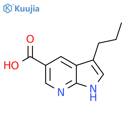 3-propyl-1H-pyrrolo[2,3-b]pyridine-5-carboxylic acid structure