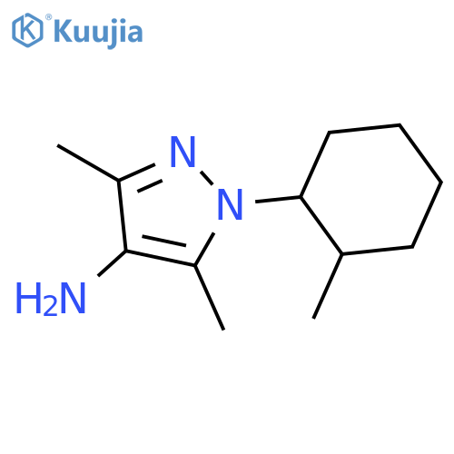 3,5-dimethyl-1-(2-methylcyclohexyl)-1H-pyrazol-4-amine structure