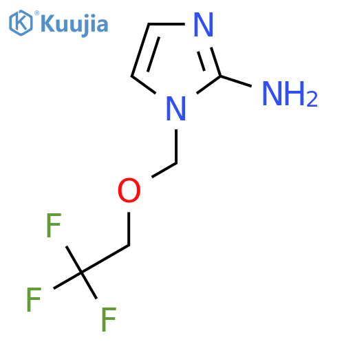 1-(2,2,2-trifluoroethoxy)methyl-1H-imidazol-2-amine structure