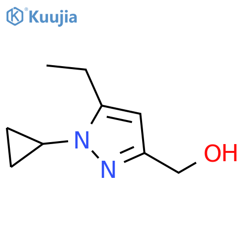 1H-Pyrazole-3-methanol, 1-cyclopropyl-5-ethyl- structure