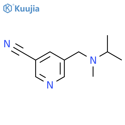 3-Pyridinecarbonitrile, 5-[[methyl(1-methylethyl)amino]methyl]- structure