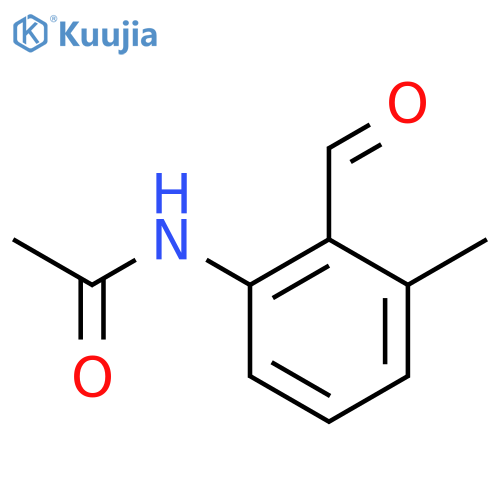 N-(2-formyl-3-methylphenyl)acetamide structure