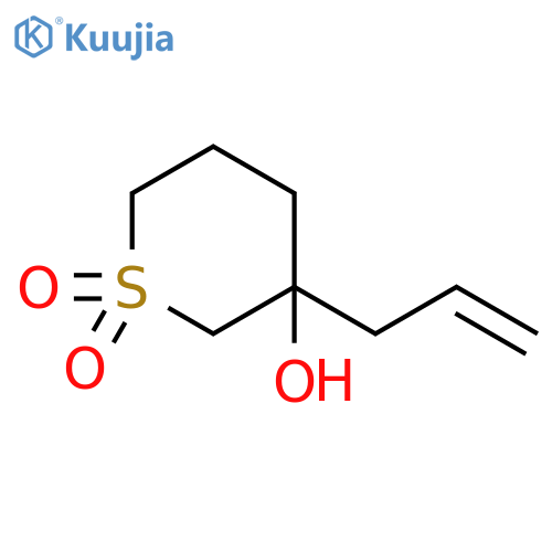 2H-Thiopyran-3-ol, tetrahydro-3-(2-propen-1-yl)-, 1,1-dioxide structure