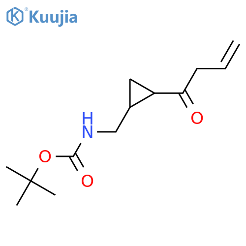 tert-butyl N-{[2-(but-3-enoyl)cyclopropyl]methyl}carbamate structure