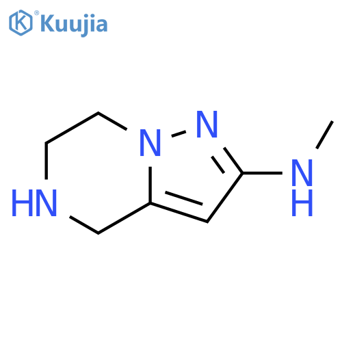 Pyrazolo[1,5-a]pyrazin-2-amine, 4,5,6,7-tetrahydro-N-methyl- structure
