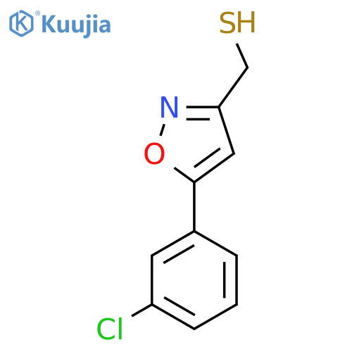 5-(3-chlorophenyl)-1,2-oxazol-3-ylmethanethiol structure