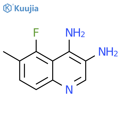 3,4-Quinolinediamine, 5-fluoro-6-methyl- structure