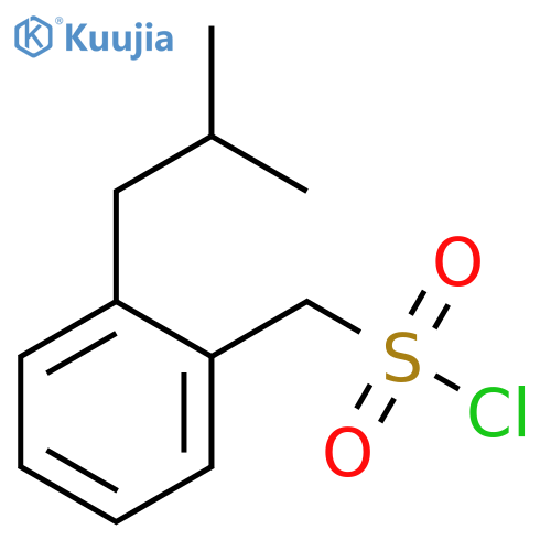 Benzenemethanesulfonyl chloride, 2-(2-methylpropyl)- structure