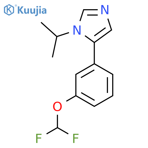5-3-(difluoromethoxy)phenyl-1-(propan-2-yl)-1H-imidazole structure