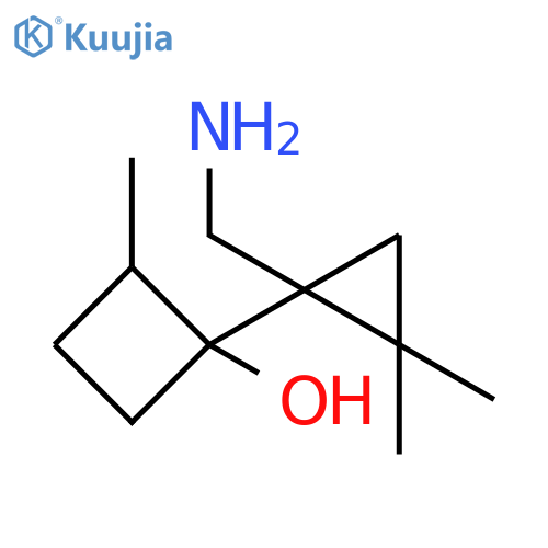 Cyclobutanol, 1-[1-(aminomethyl)-2,2-dimethylcyclopropyl]-2-methyl- structure