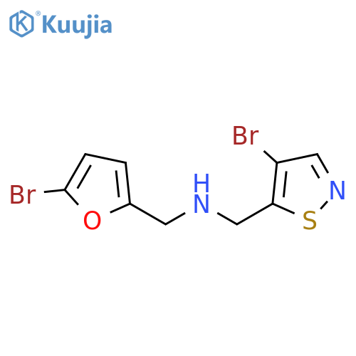 5-Isothiazolemethanamine, 4-bromo-N-[(5-bromo-2-furanyl)methyl]- structure