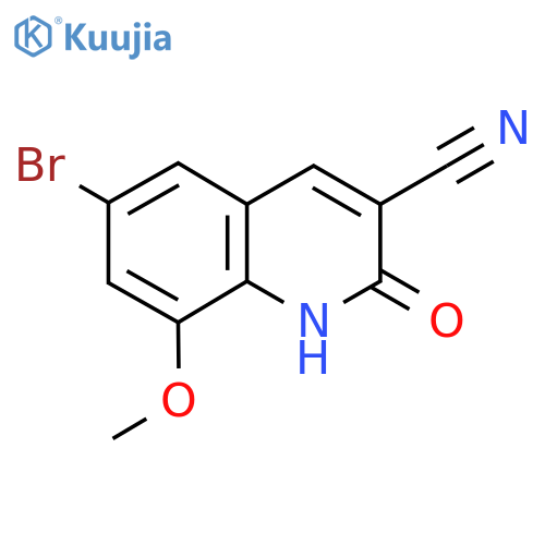 6-Bromo-2-hydroxy-8-methoxyquinoline-3-carbonitrile structure