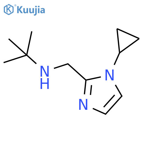 tert-butyl(1-cyclopropyl-1H-imidazol-2-yl)methylamine structure