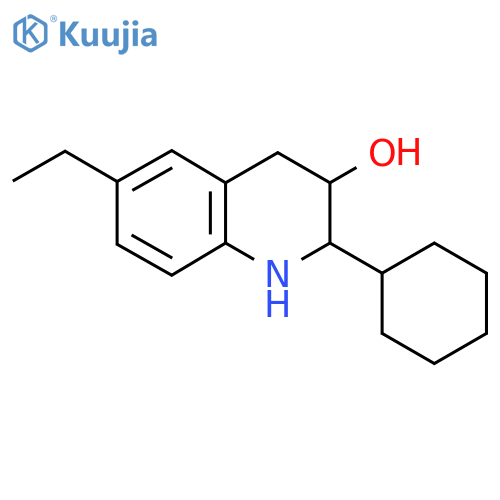 2-Cyclohexyl-6-ethyl-1,2,3,4-tetrahydroquinolin-3-ol structure
