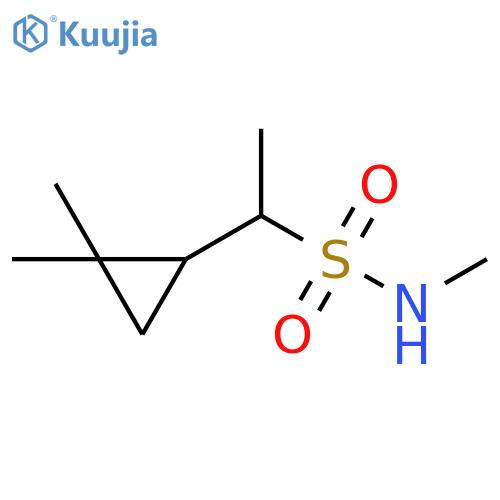 Cyclopropanemethanesulfonamide, N,α,2,2-tetramethyl- structure