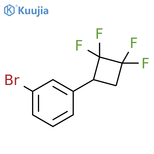 1-bromo-3-(2,2,3,3-tetrafluorocyclobutyl)benzene structure