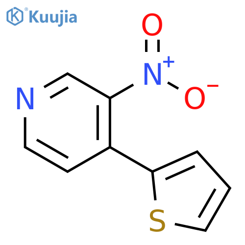 Pyridine, 3-nitro-4-(2-thienyl)- structure