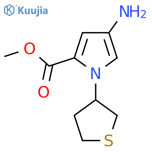 methyl 4-amino-1-(thiolan-3-yl)-1H-pyrrole-2-carboxylate structure