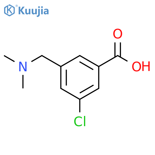 Benzoic acid, 3-chloro-5-[(dimethylamino)methyl]- structure