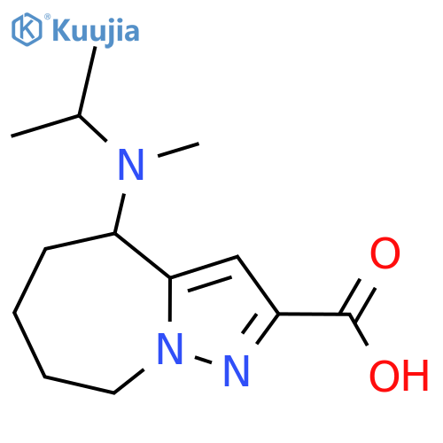 4-methyl(propan-2-yl)amino-4H,5H,6H,7H,8H-pyrazolo1,5-aazepine-2-carboxylic acid structure