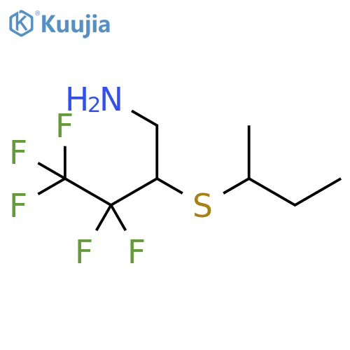 1-Butanamine, 3,3,4,4,4-pentafluoro-2-[(1-methylpropyl)thio]- structure