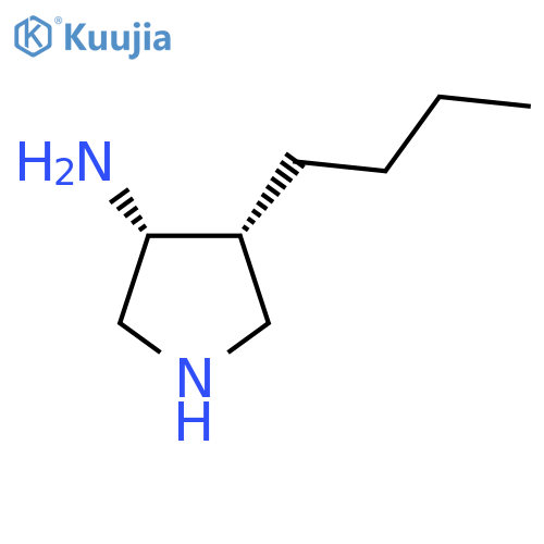 rac-(3R,4R)-4-butylpyrrolidin-3-amine structure