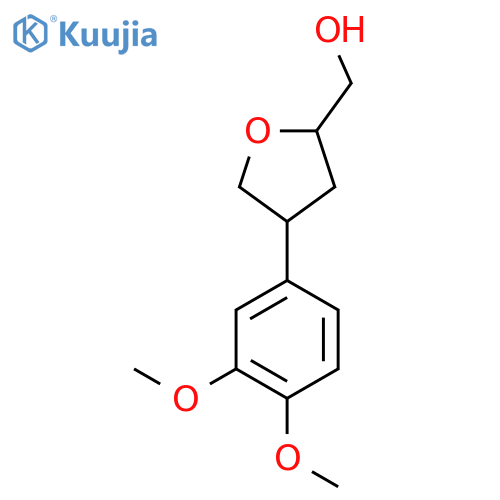 [4-(3,4-Dimethoxyphenyl)oxolan-2-yl]methanol structure