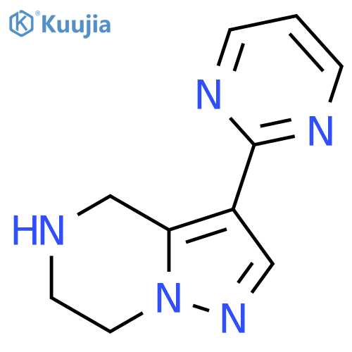 2-{4H,5H,6H,7H-pyrazolo[1,5-a]pyrazin-3-yl}pyrimidine structure