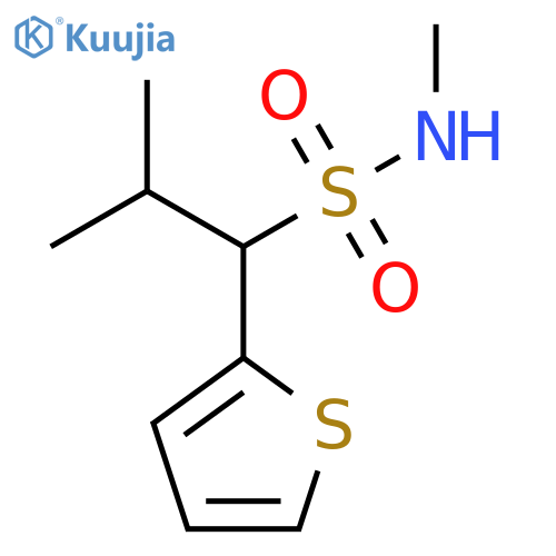 N,2-dimethyl-1-(thiophen-2-yl)propane-1-sulfonamide structure