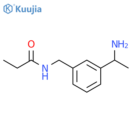 Propanamide, N-[[3-(1-aminoethyl)phenyl]methyl]- structure
