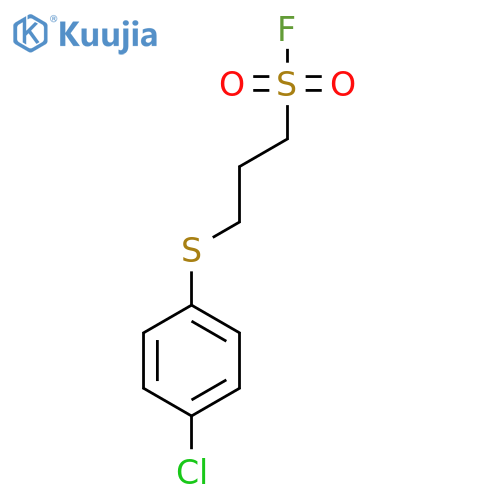 3-[(4-Chlorophenyl)sulfanyl]propane-1-sulfonyl fluoride structure