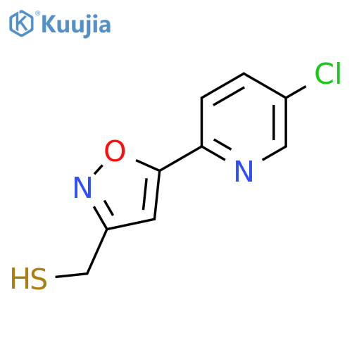 5-(5-chloropyridin-2-yl)-1,2-oxazol-3-ylmethanethiol structure