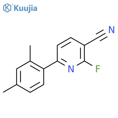 6-(2,4-Dimethylphenyl)-2-fluoropyridine-3-carbonitrile structure