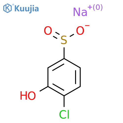 Sodium 4-chloro-3-hydroxybenzene-1-sulfinate structure