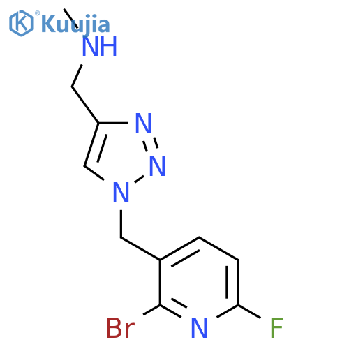({1-(2-bromo-6-fluoropyridin-3-yl)methyl-1H-1,2,3-triazol-4-yl}methyl)(methyl)amine structure