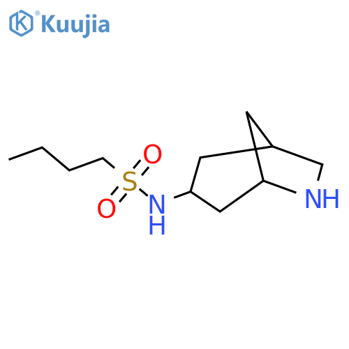 N-{6-azabicyclo[3.2.1]octan-3-yl}butane-1-sulfonamide structure