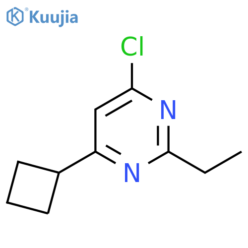 4-Chloro-6-cyclobutyl-2-ethylpyrimidine structure