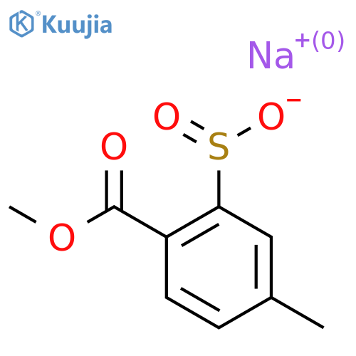 Sodium 2-(methoxycarbonyl)-5-methylbenzene-1-sulfinate structure