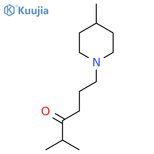 2-Methyl-6-(4-methylpiperidin-1-yl)hexan-3-one structure