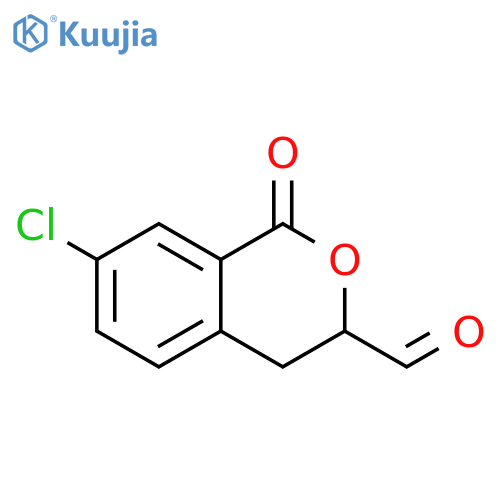 1H-2-Benzopyran-3-carboxaldehyde, 7-chloro-3,4-dihydro-1-oxo- structure