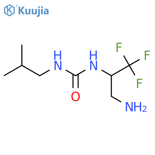 1-(3-Amino-1,1,1-trifluoropropan-2-yl)-3-(2-methylpropyl)urea structure