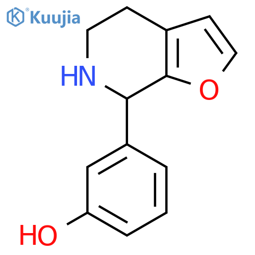 3-{4H,5H,6H,7H-furo2,3-cpyridin-7-yl}phenol structure