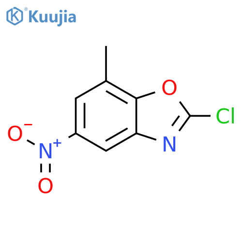 Benzoxazole, 2-chloro-7-methyl-5-nitro- structure