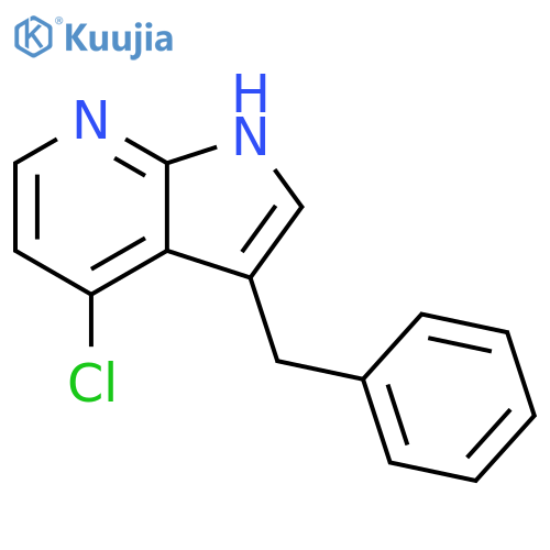 3-benzyl-4-chloro-1H-pyrrolo[2,3-b]pyridine structure
