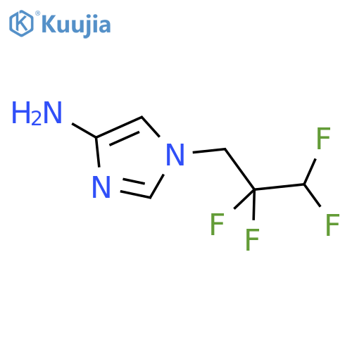 1-(2,2,3,3-tetrafluoropropyl)-1H-imidazol-4-amine structure