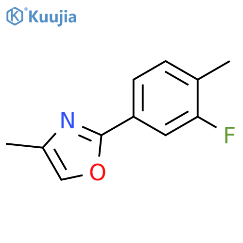 Oxazole, 2-(3-fluoro-4-methylphenyl)-4-methyl- structure