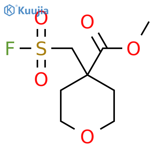 Methyl 4-[(fluorosulfonyl)methyl]oxane-4-carboxylate structure